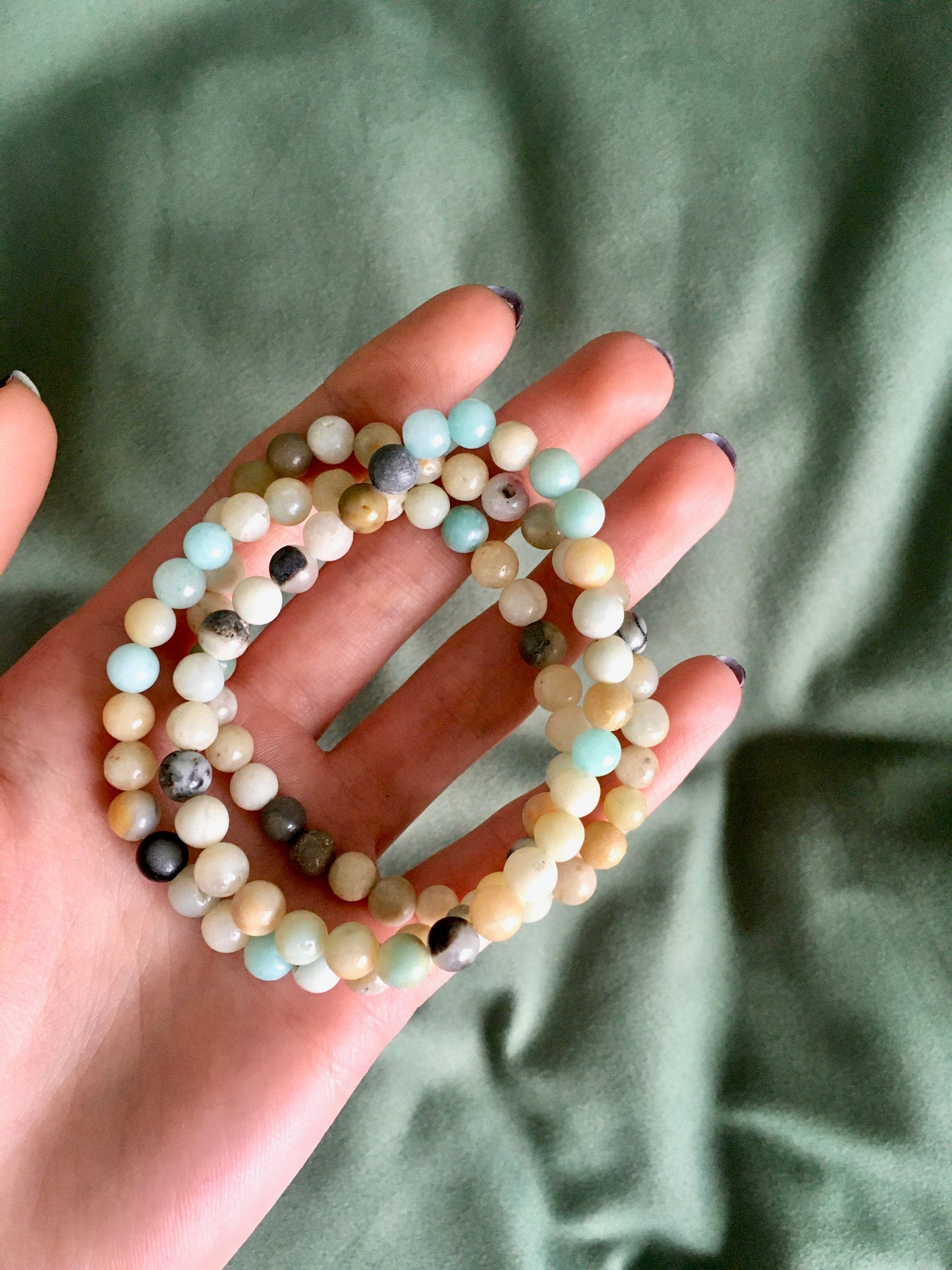 Natural Amazonite - Stretchies