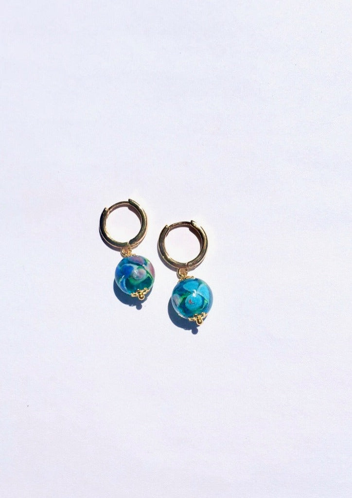 Chloe - glass bead earrings