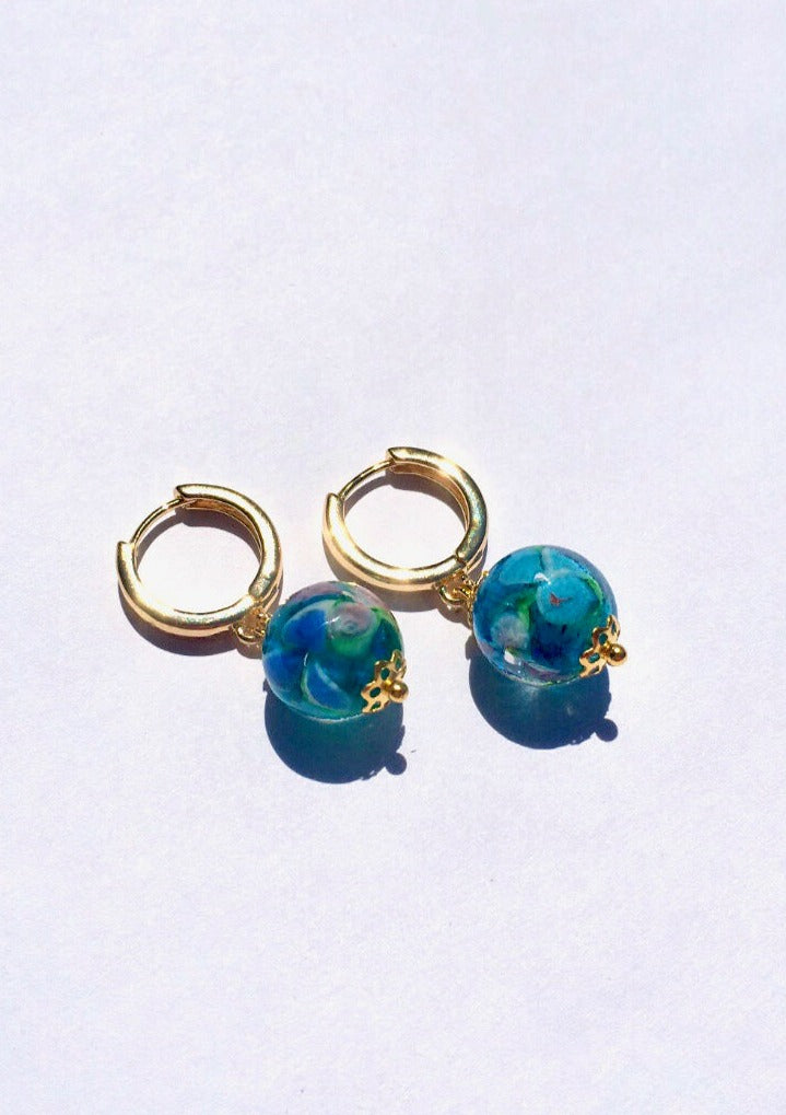 Chloe - glass bead earrings