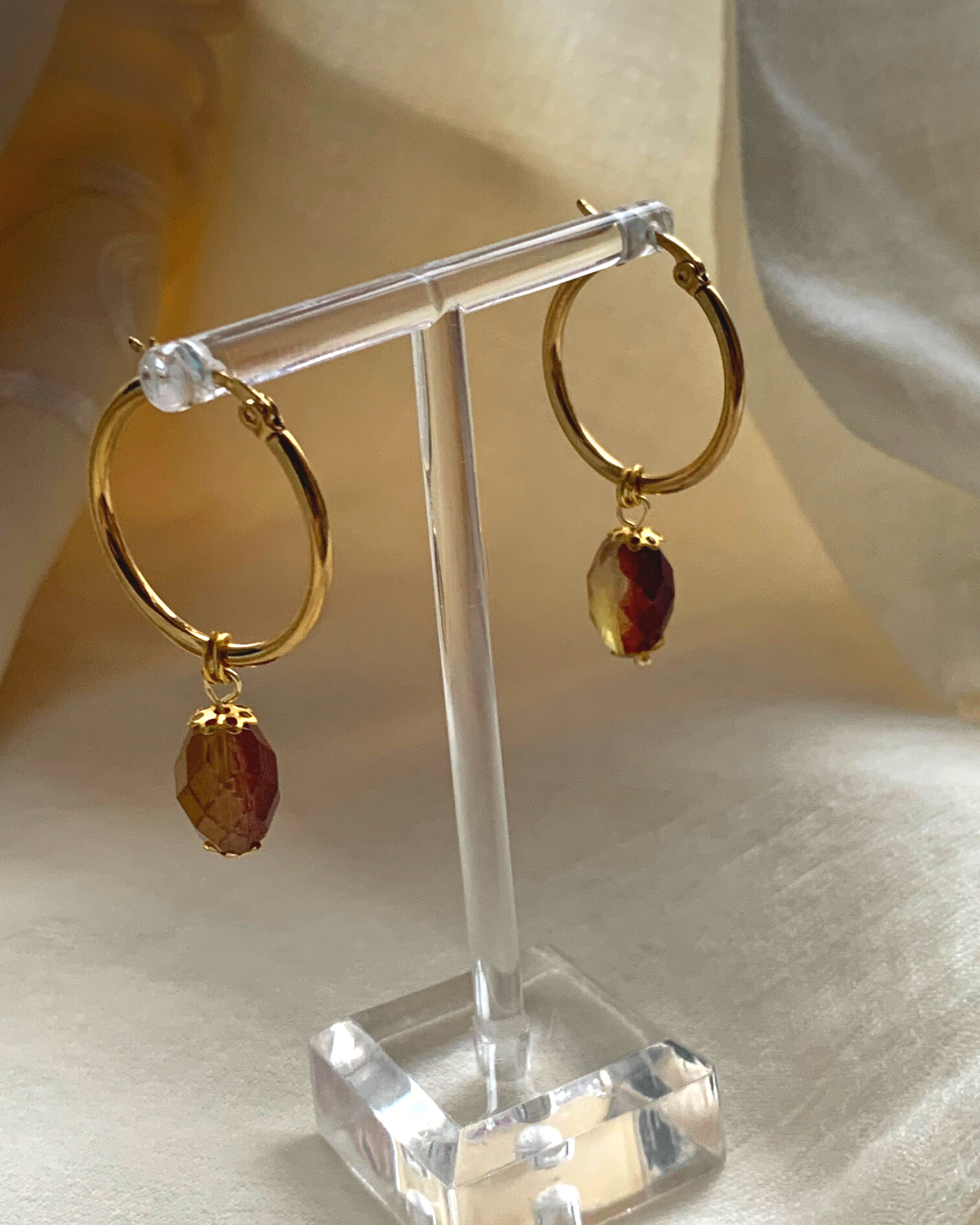 Clara - 18k gold plated hoops